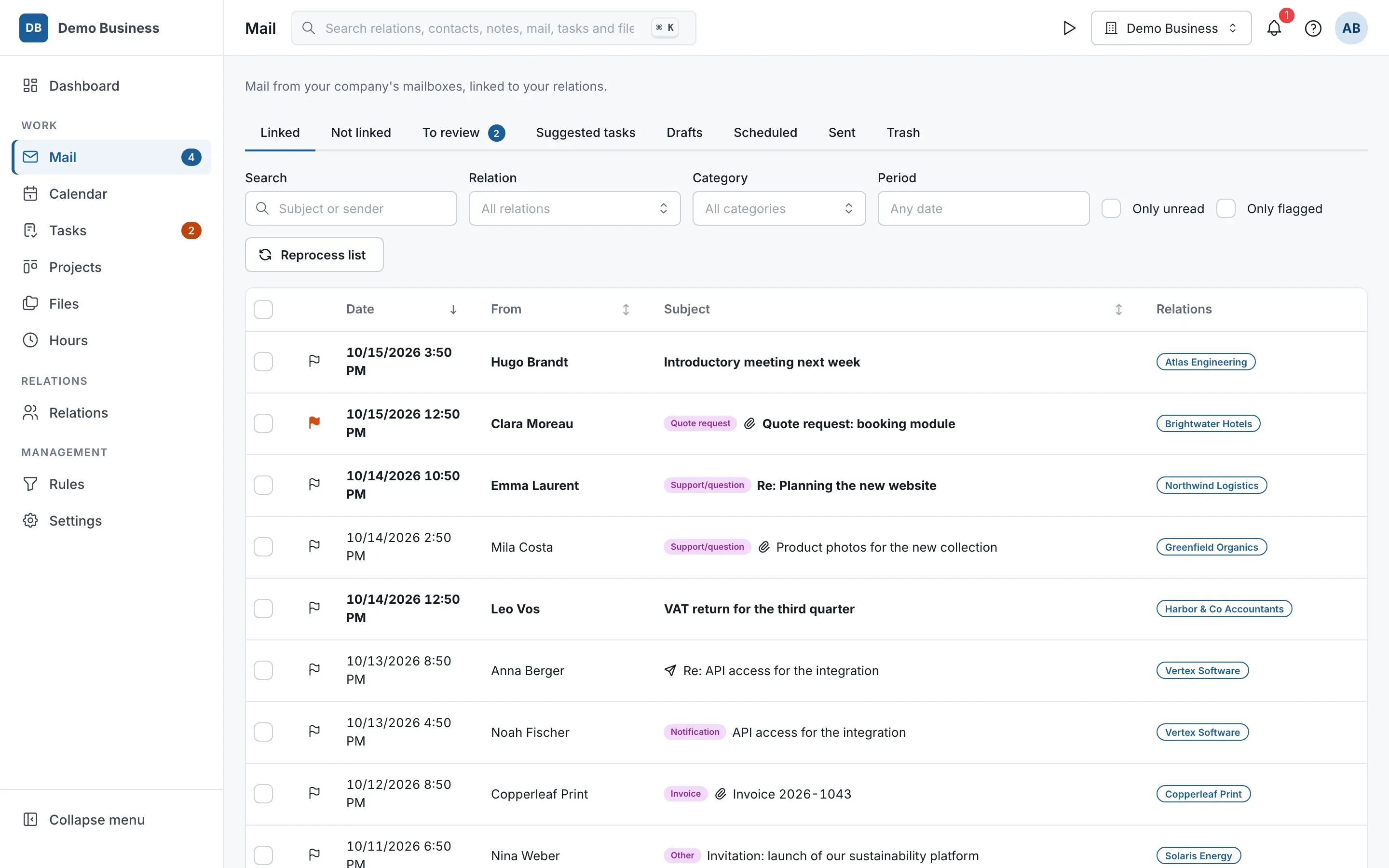 Mail – Business